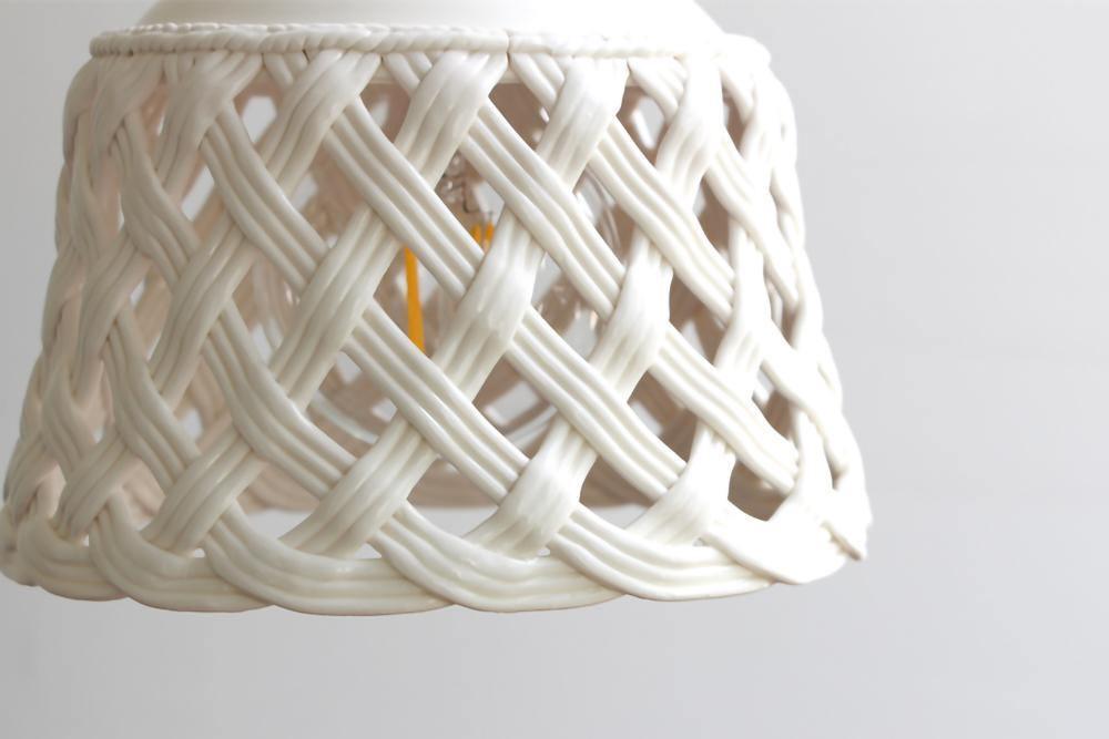 Openwork Ceramic Pendant Lamp