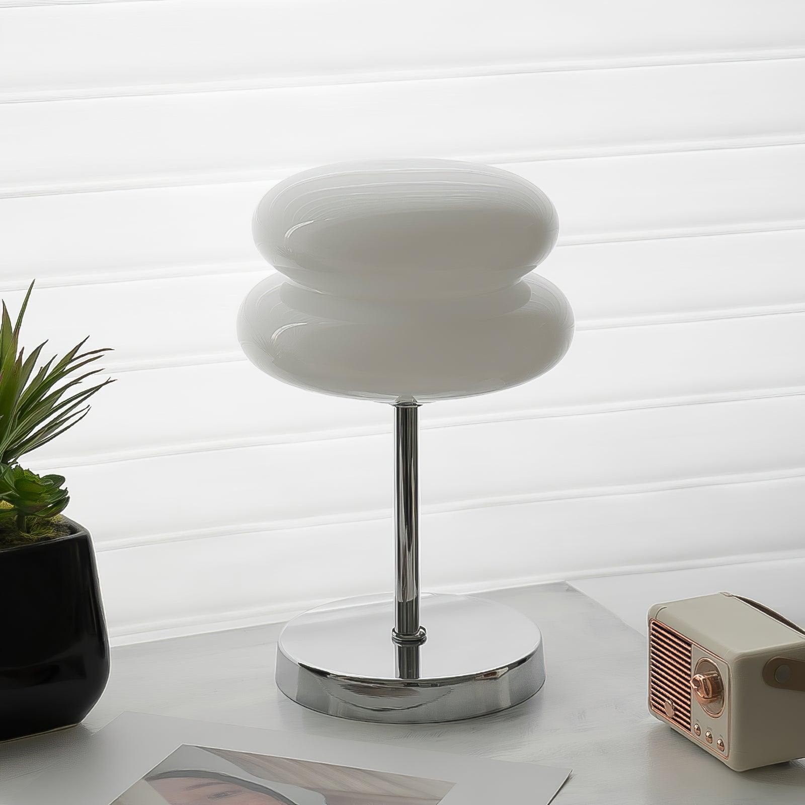 Saturn Glide Glass Table Lamp