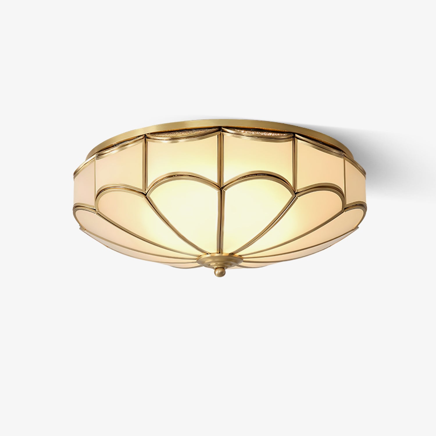 Scalloped Flush Ceiling Light