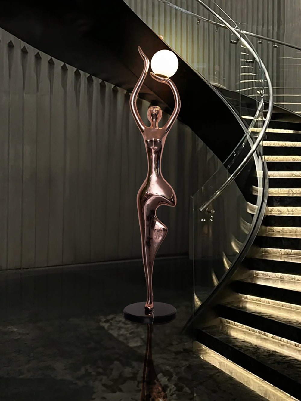 Pose Yoga Sculpture Floor Lamp