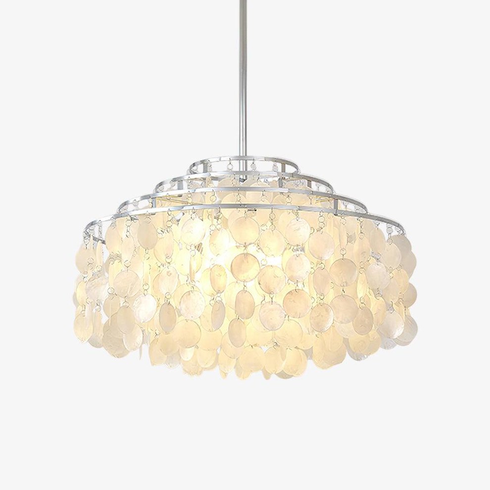 Round Shell Chandelier B