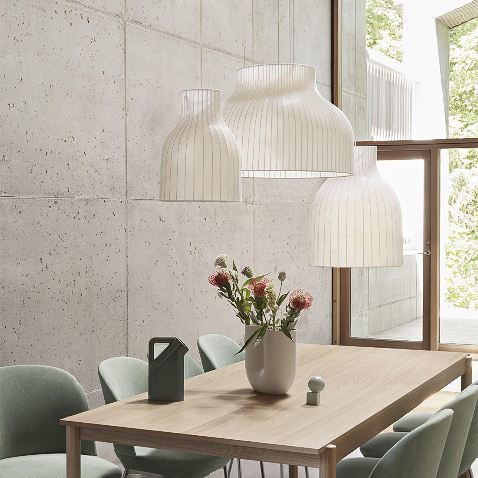 Serica Trio Silk Collection Pendant Lamp