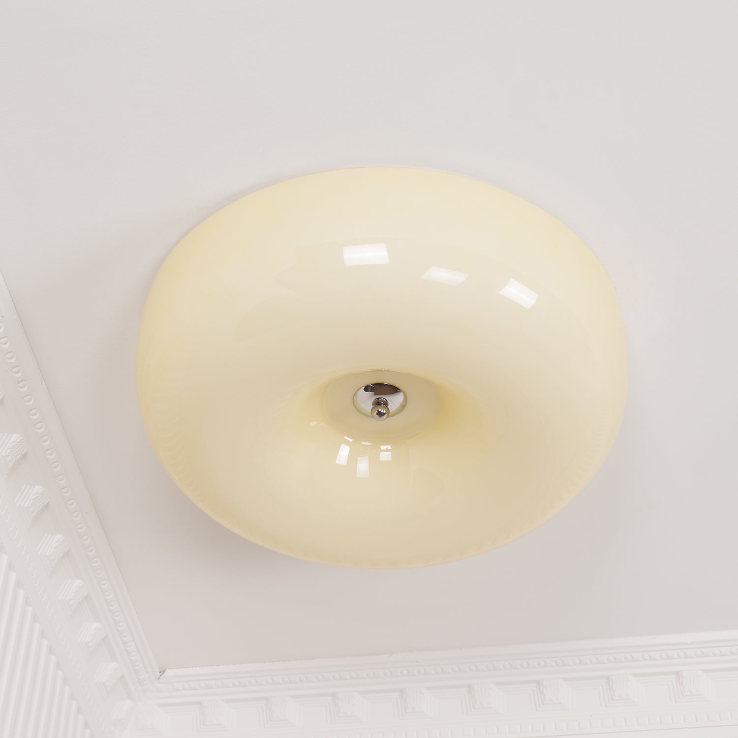 Cream Pudding Ceiling Lamp