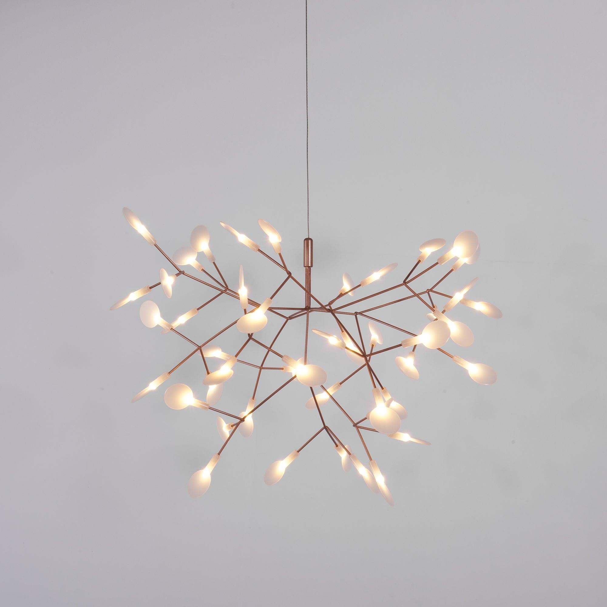 Rose Gold Firefly LED Chandelier