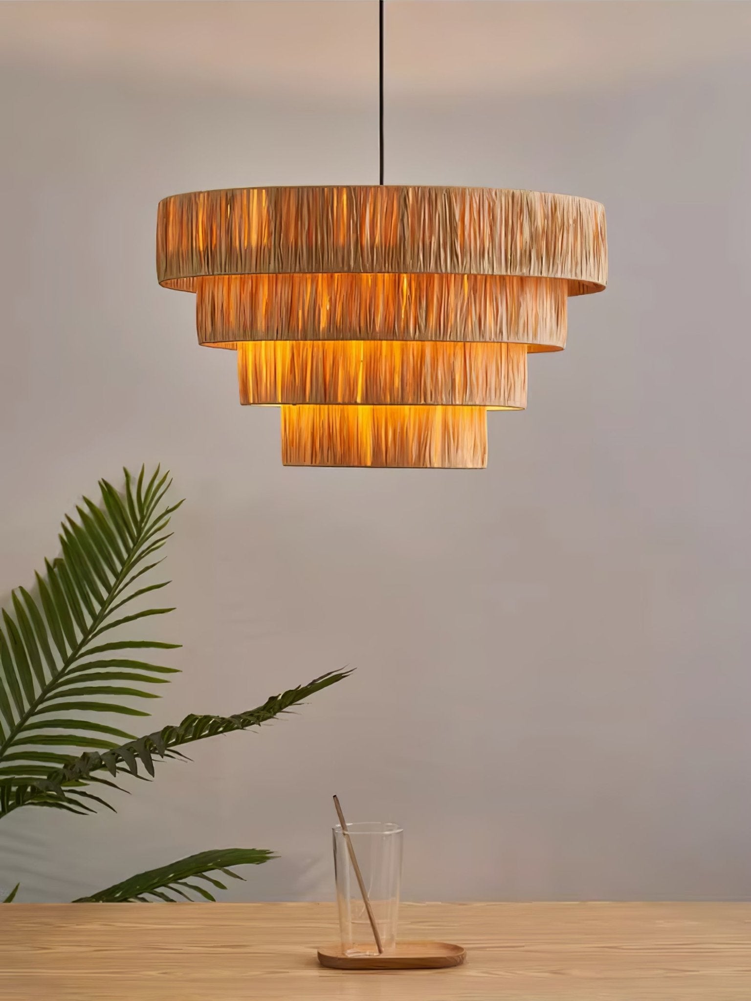 Straw Art Pendant Light