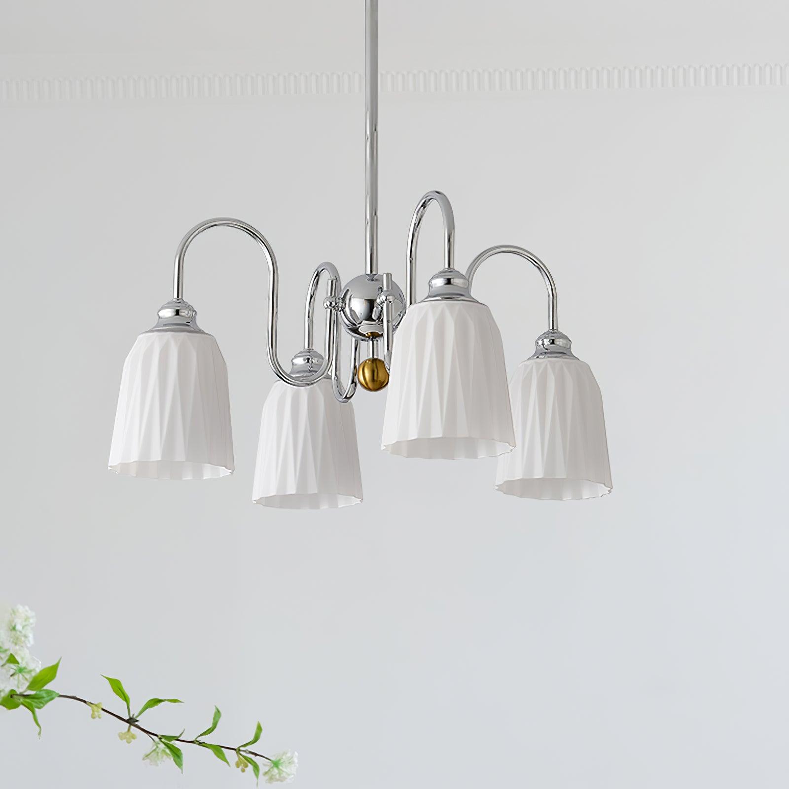 Bauhaus Pleated Chandelier