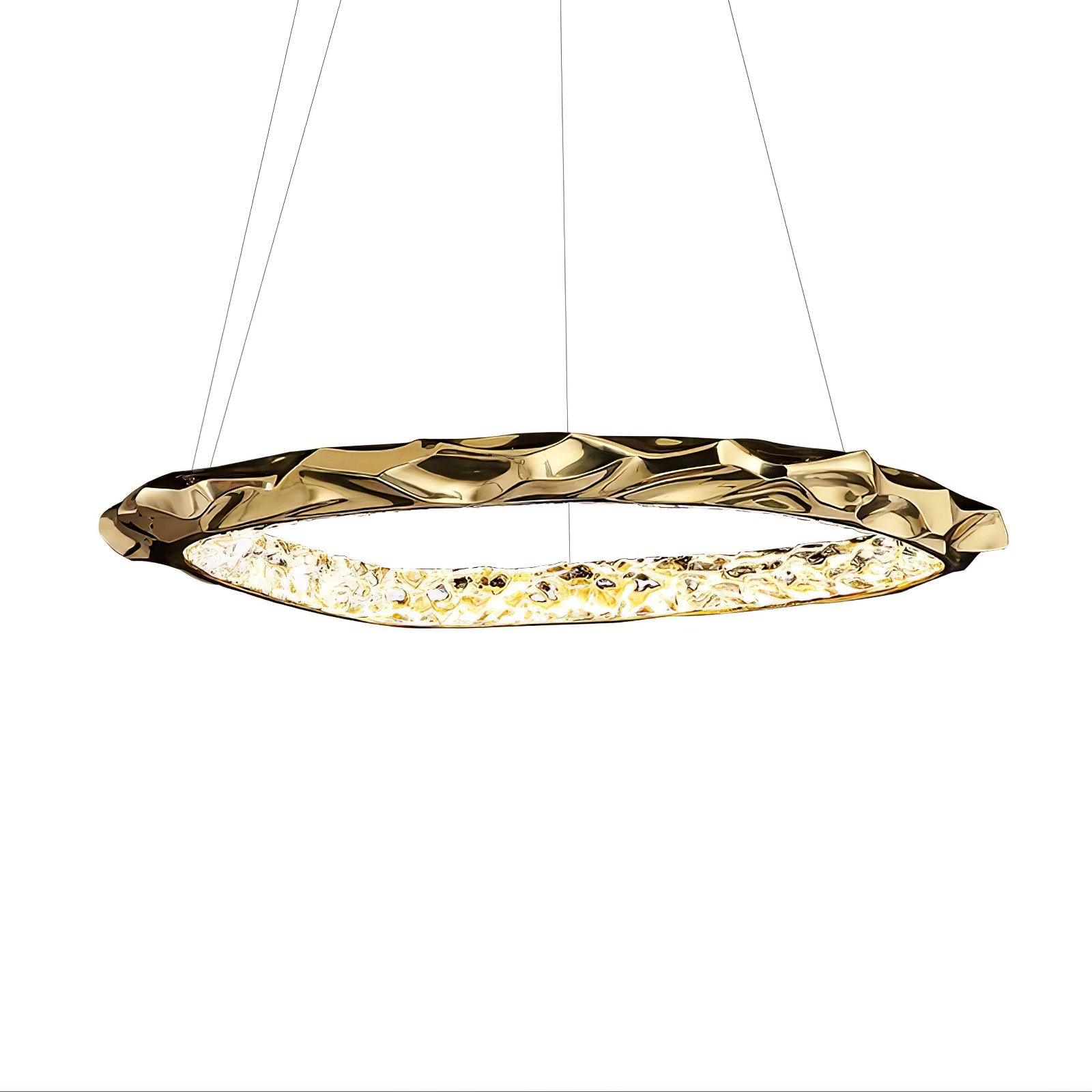 Resin Circlet Brass Pendant Lamp