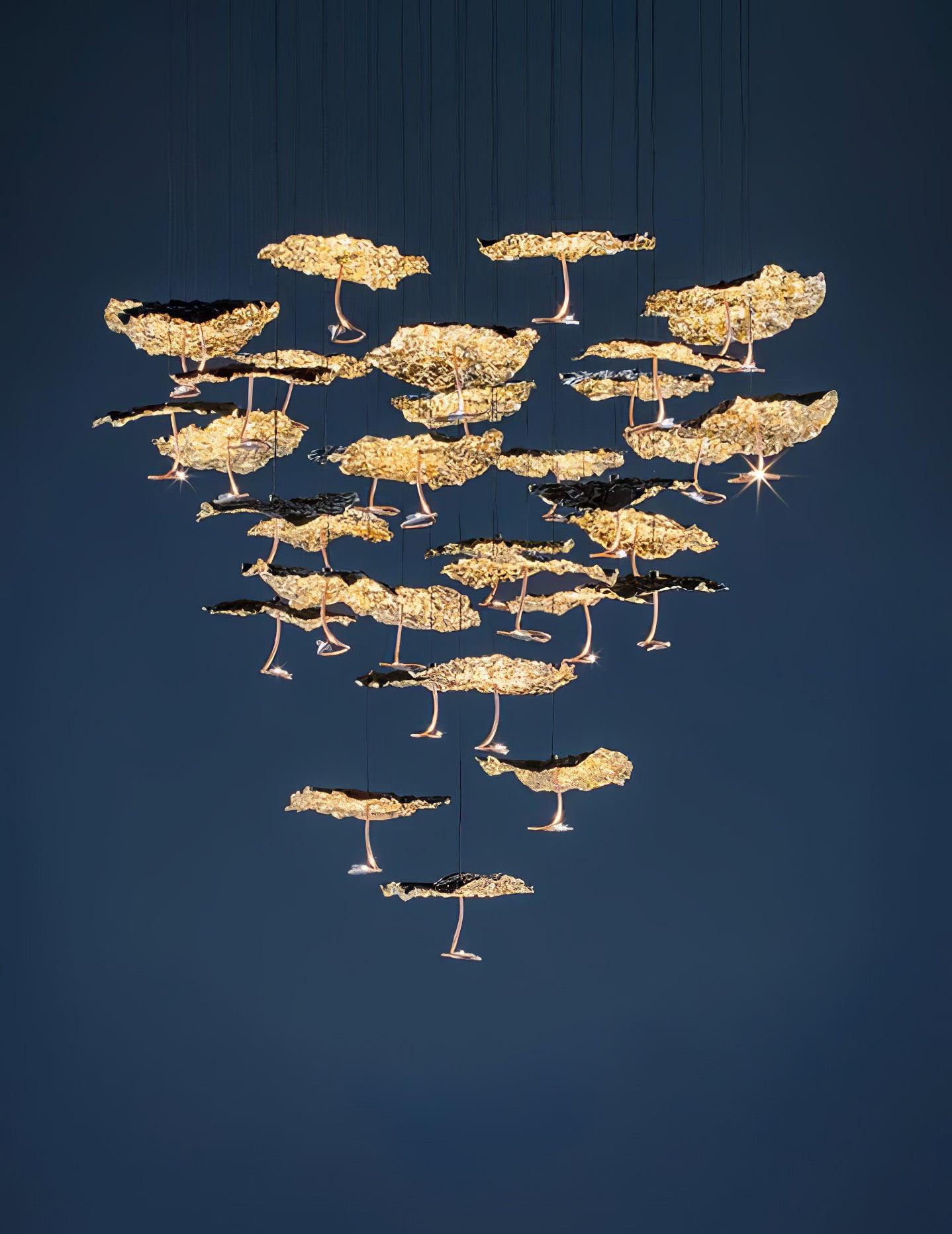 Brass Aviary Constellation Chandelier