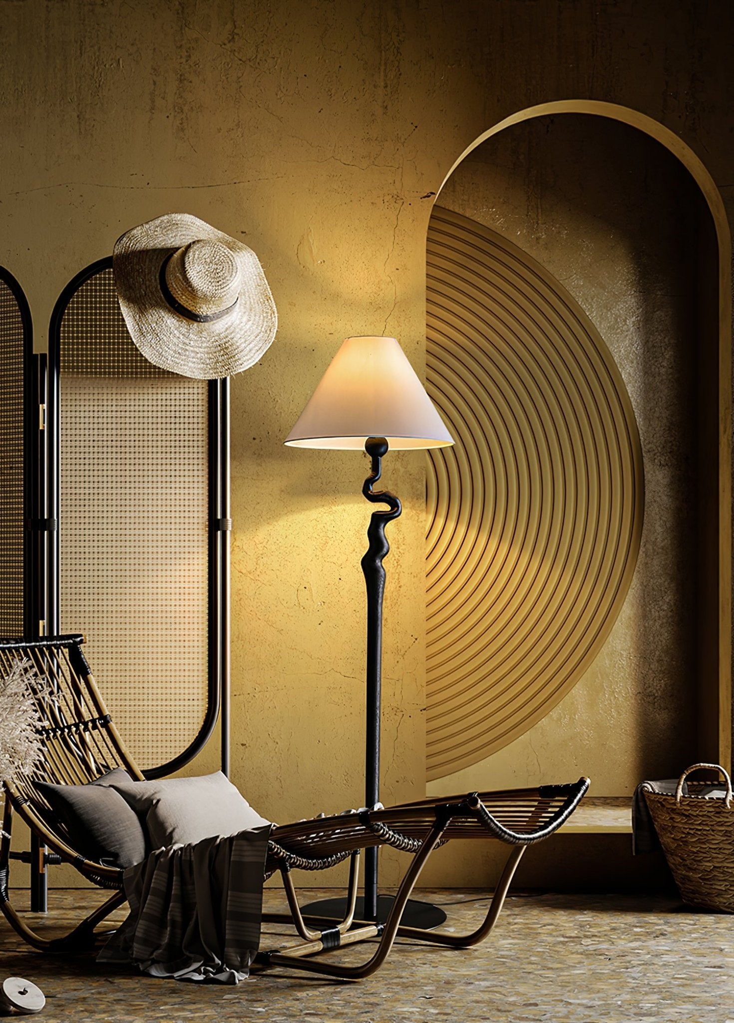 Serpentine Twist Floor Lamp