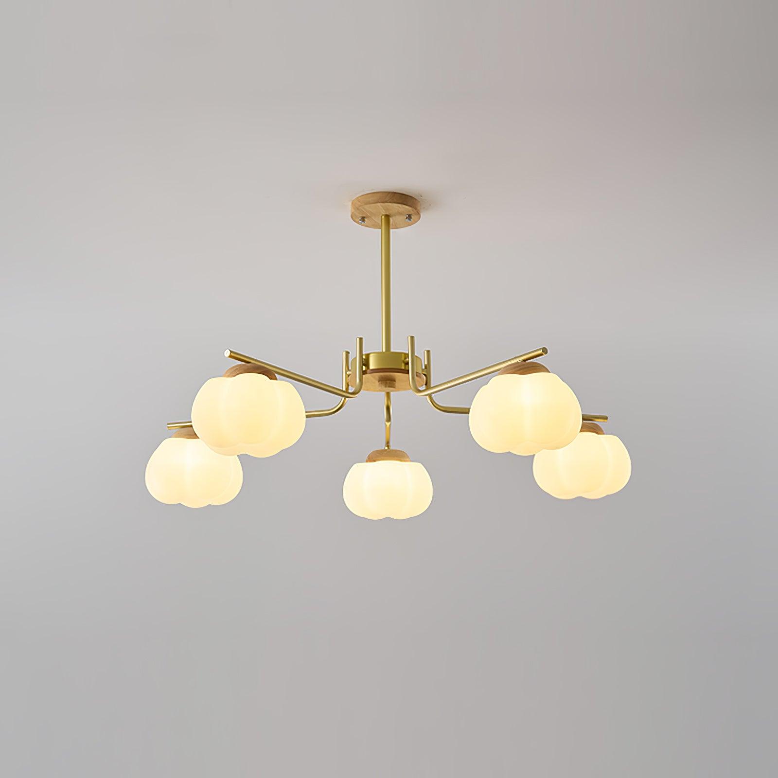 Plastic Cotton Balls Chandelier