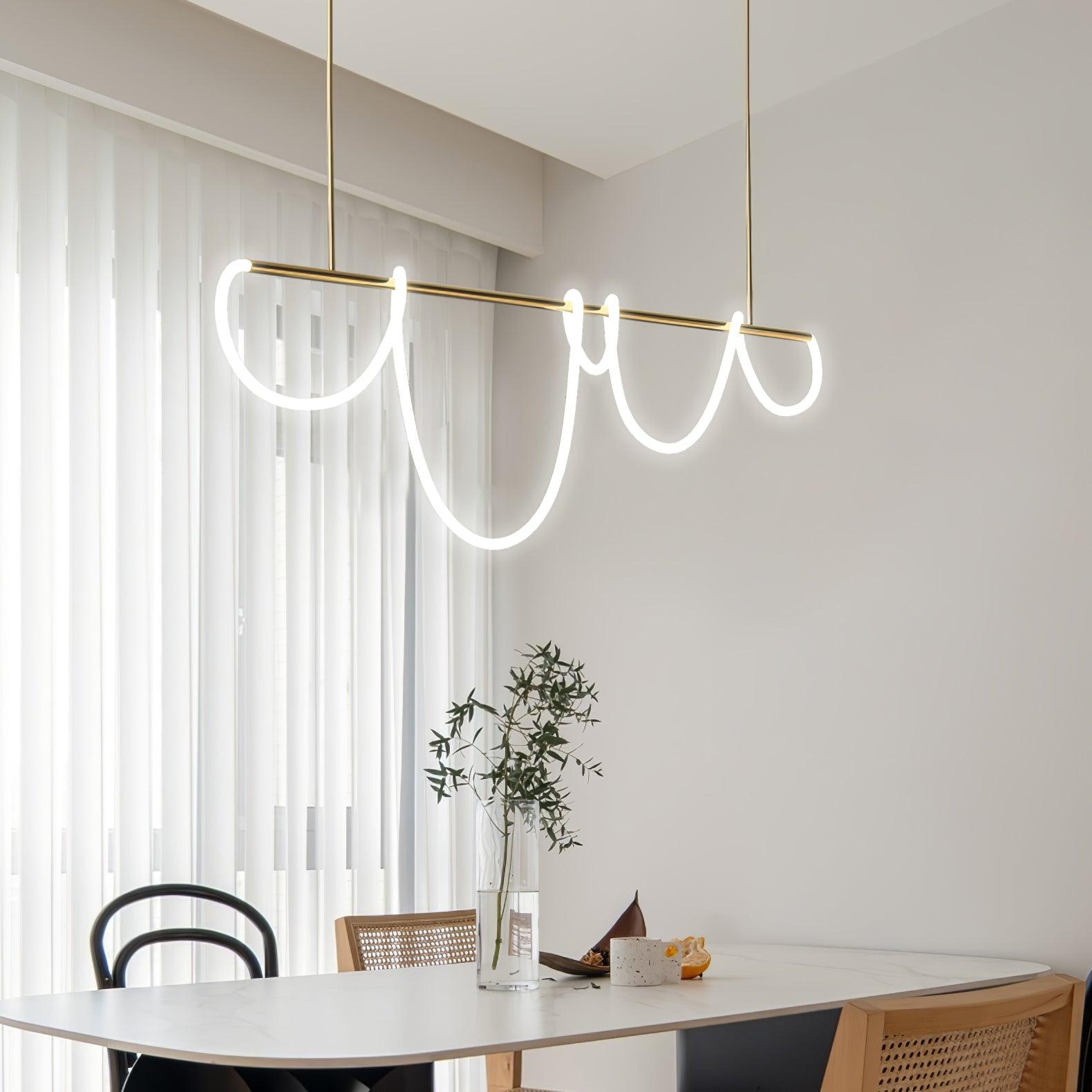 Flexible Linear Curve Chandelier