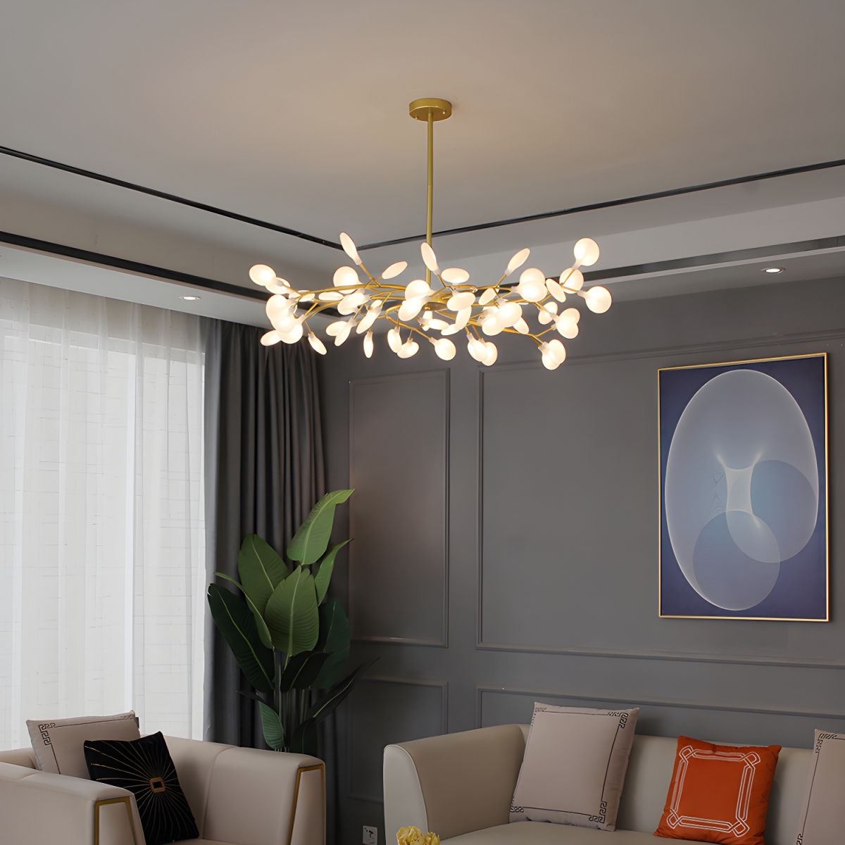 LED Firefly Sputnik Chandelier