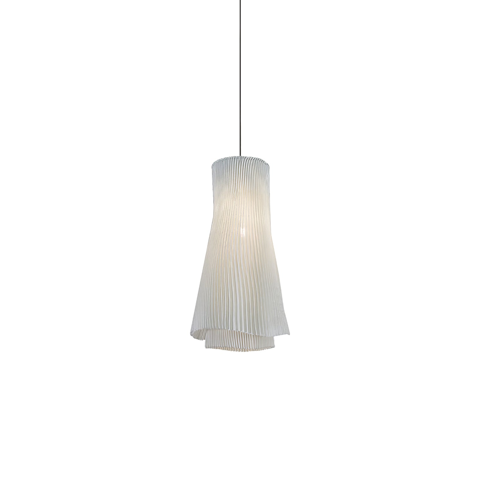 Stainless Steel Pleated Pendant Lamp