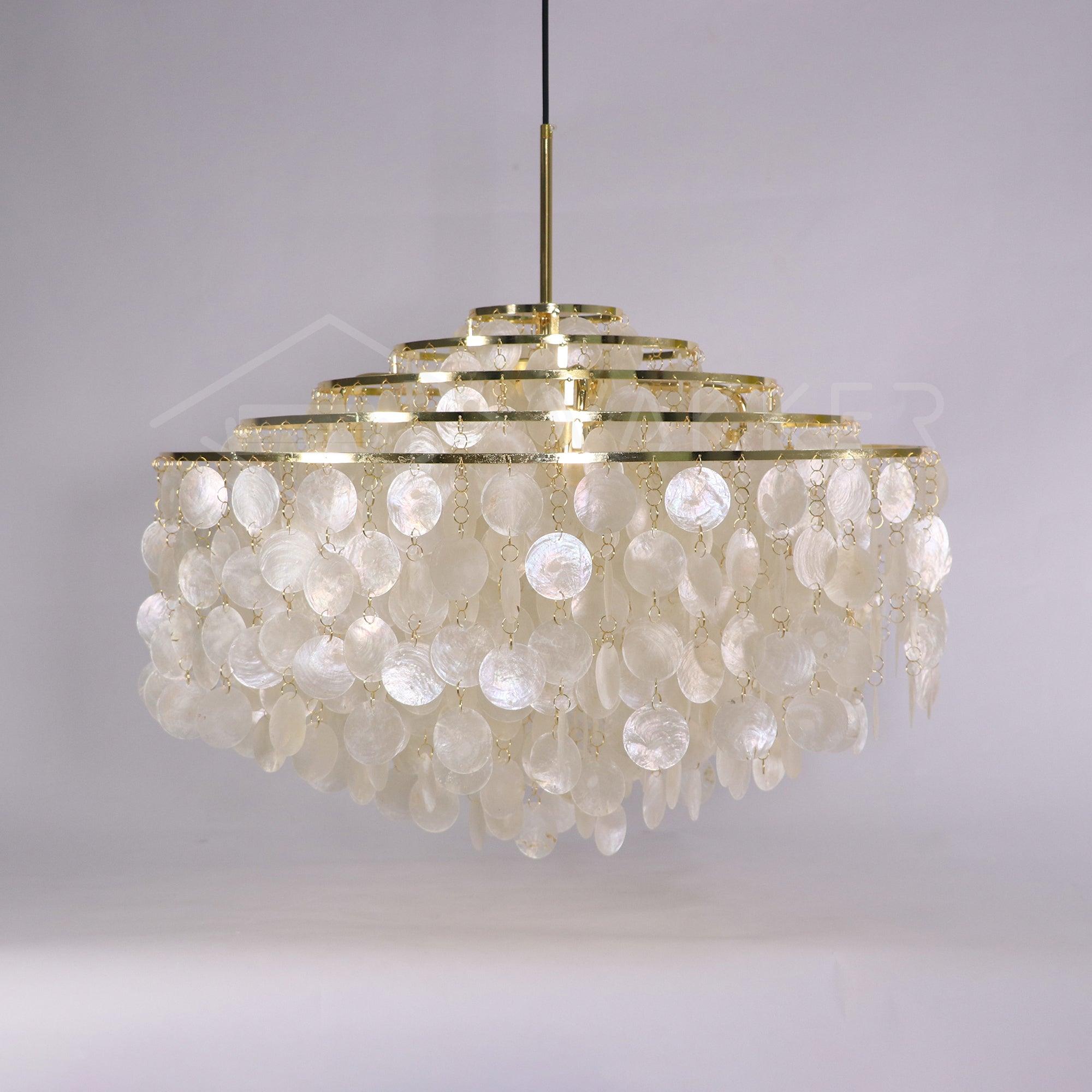 Round Shell Chandelier