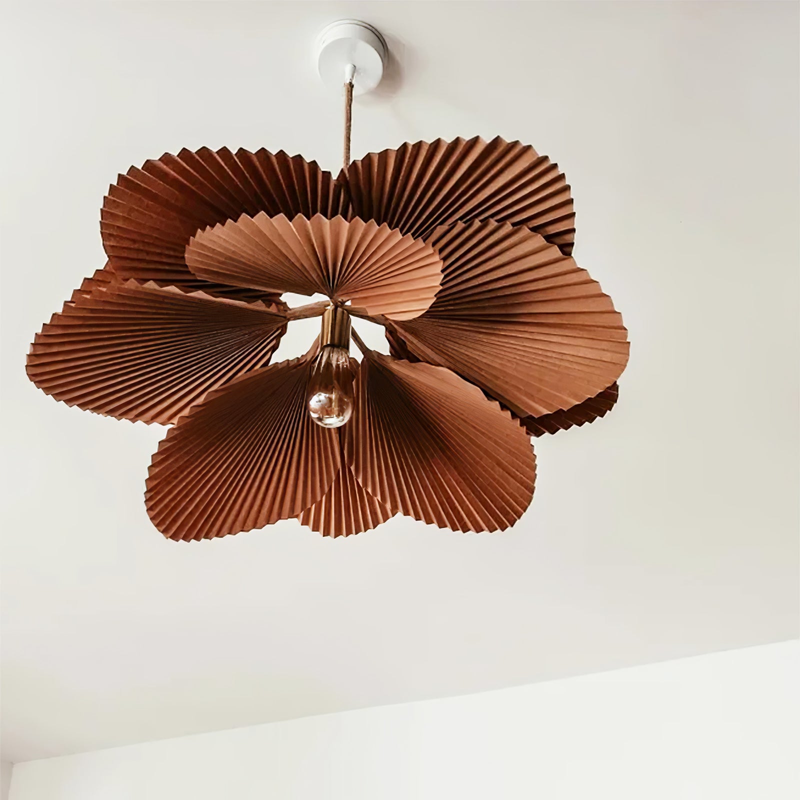 Folded Leaf Lotus Pendant Lamp