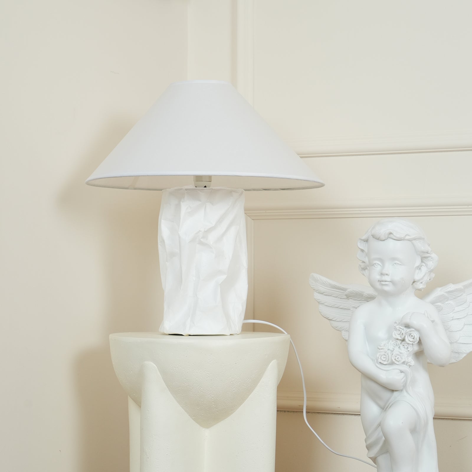 Crinkle Paper Table Lamp