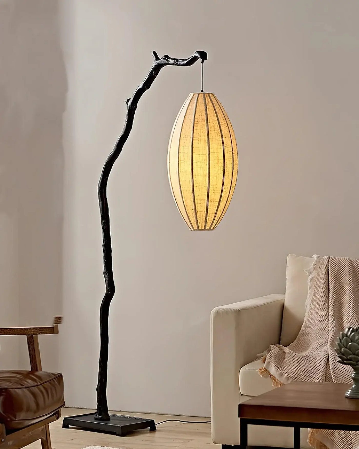 Tree Lantern Sculpture Floor Lamp