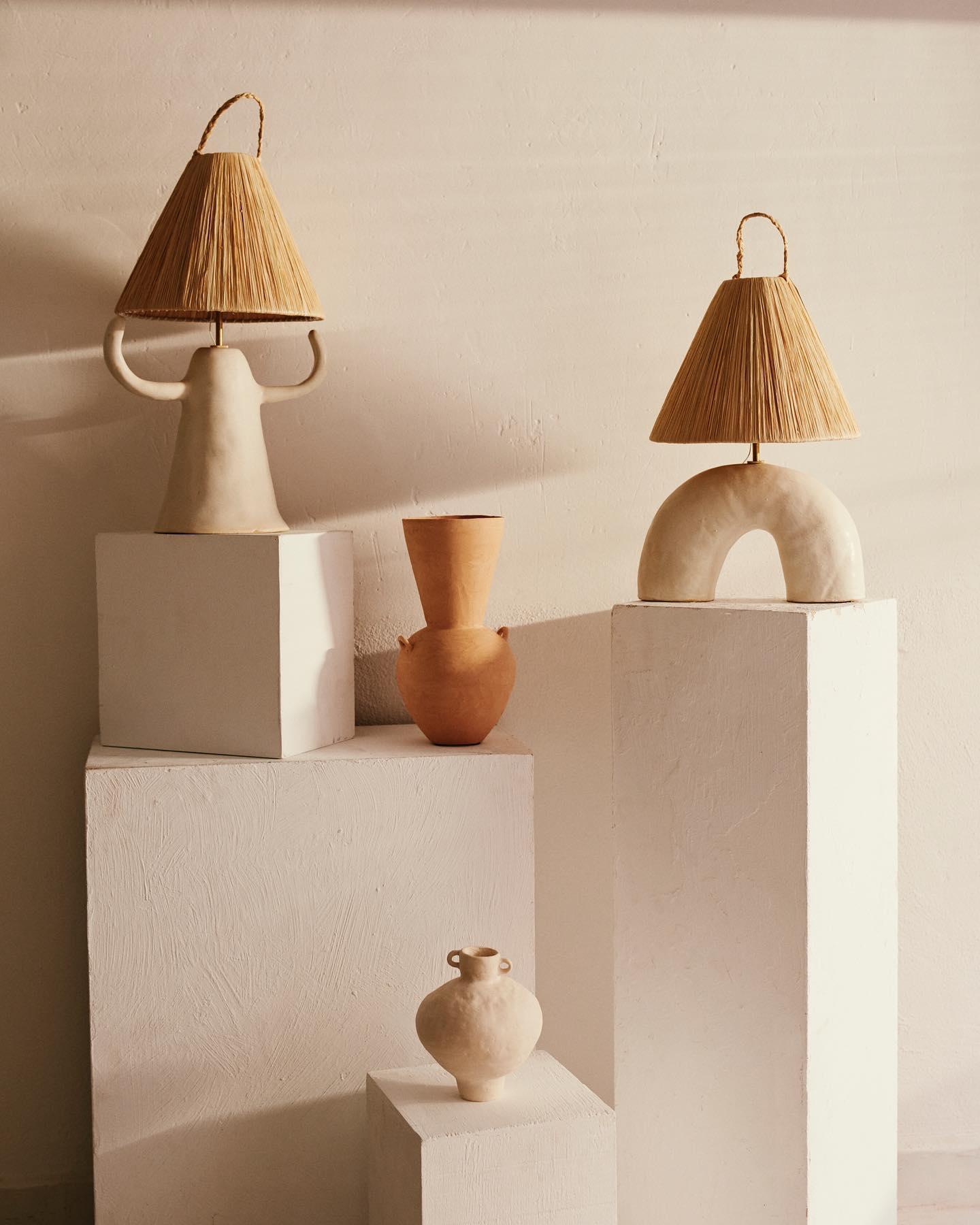 Horns Ceramic Table Lamp