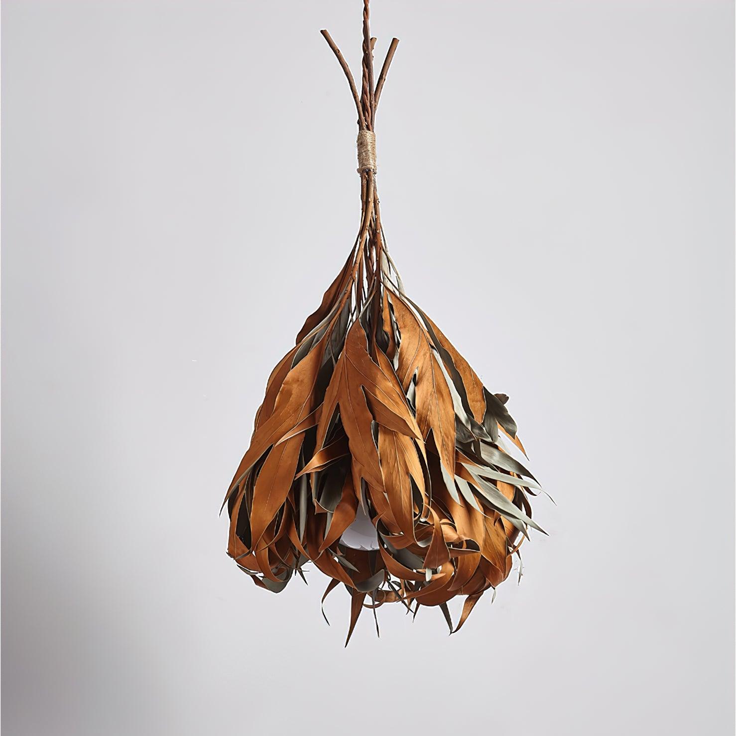 Dried Branch Leaf Pendant Lamp