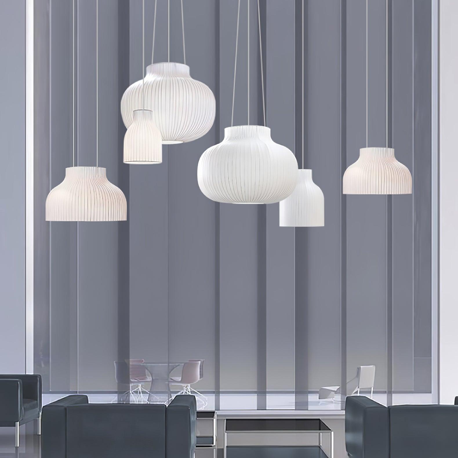 Serica Trio Silk Collection Pendant Lamp