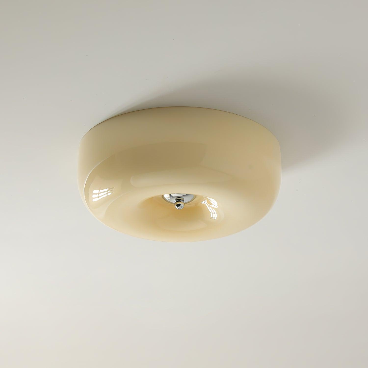 Cream Pudding Ceiling Lamp