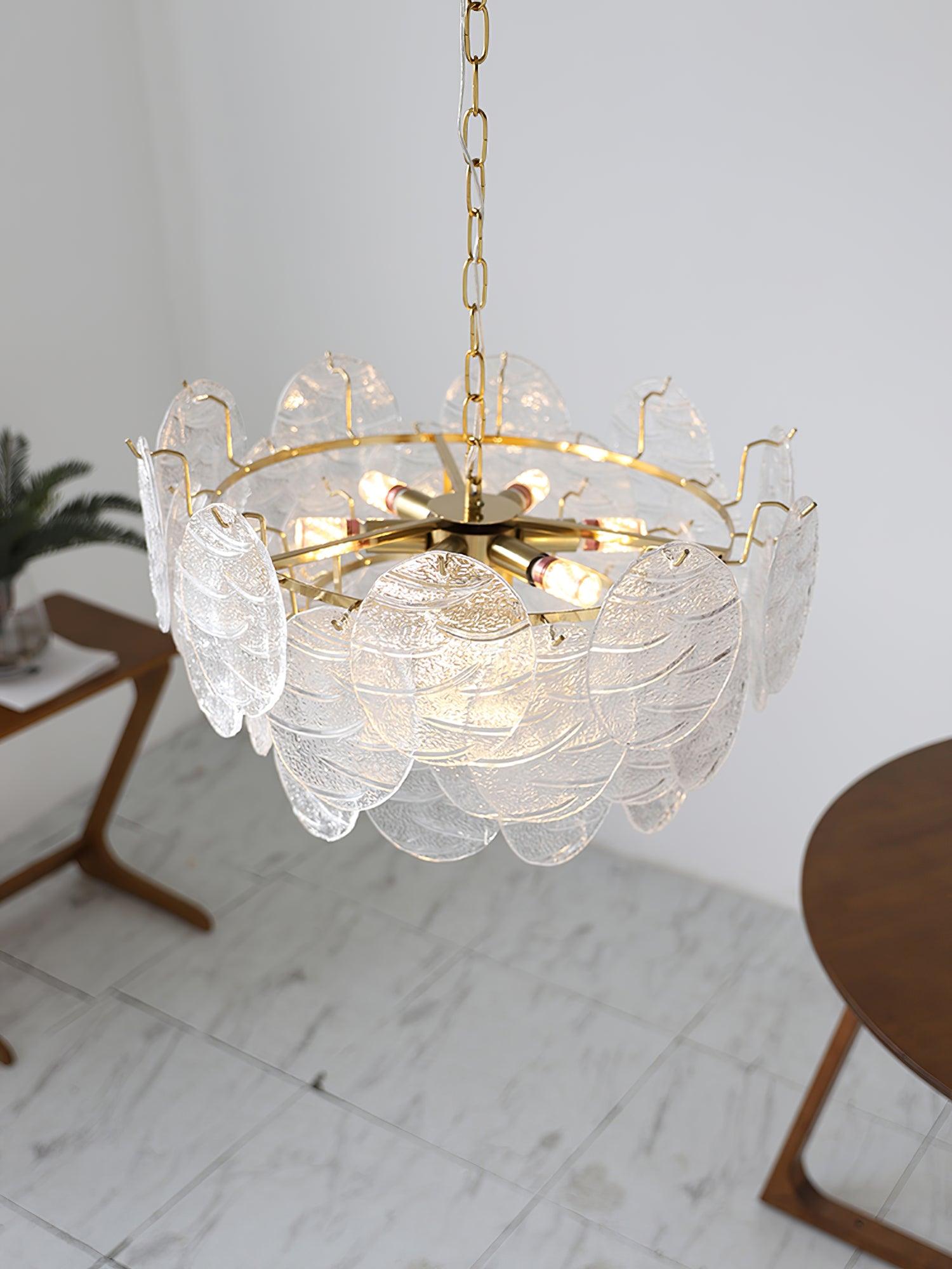 Glass Disc Chandelier