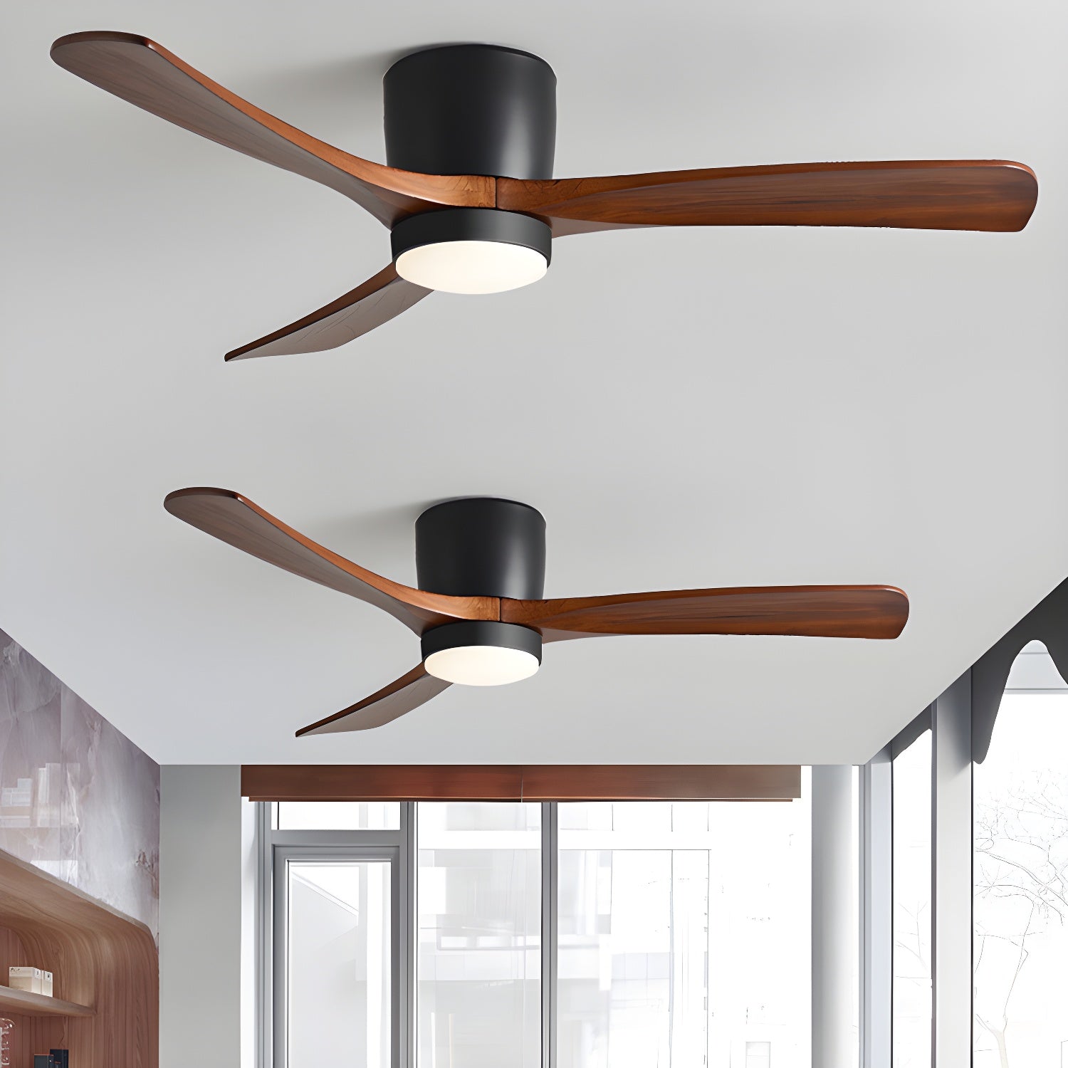 Nordic Wooden 42/48 Ceiling Fan Light