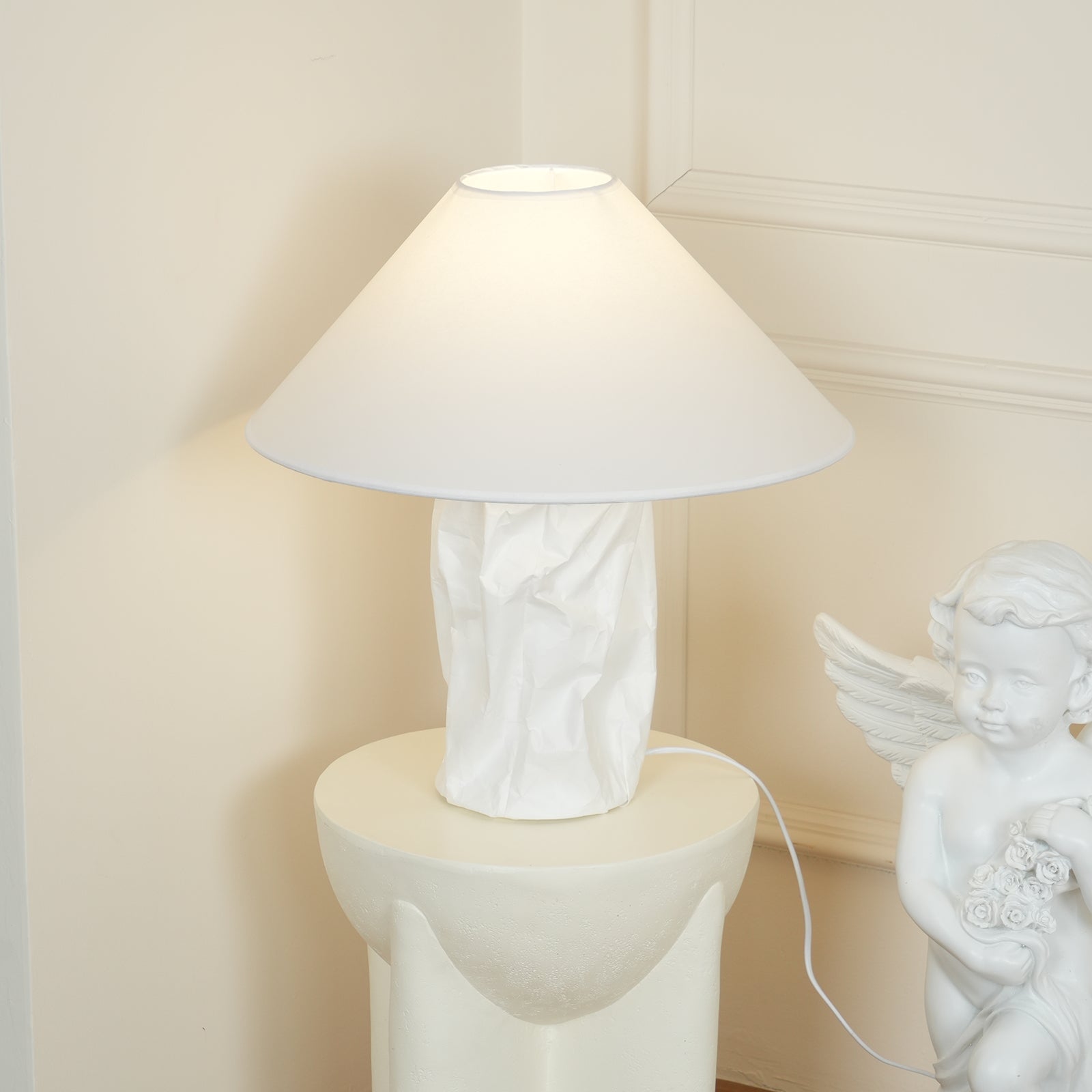 Crinkle Paper Table Lamp