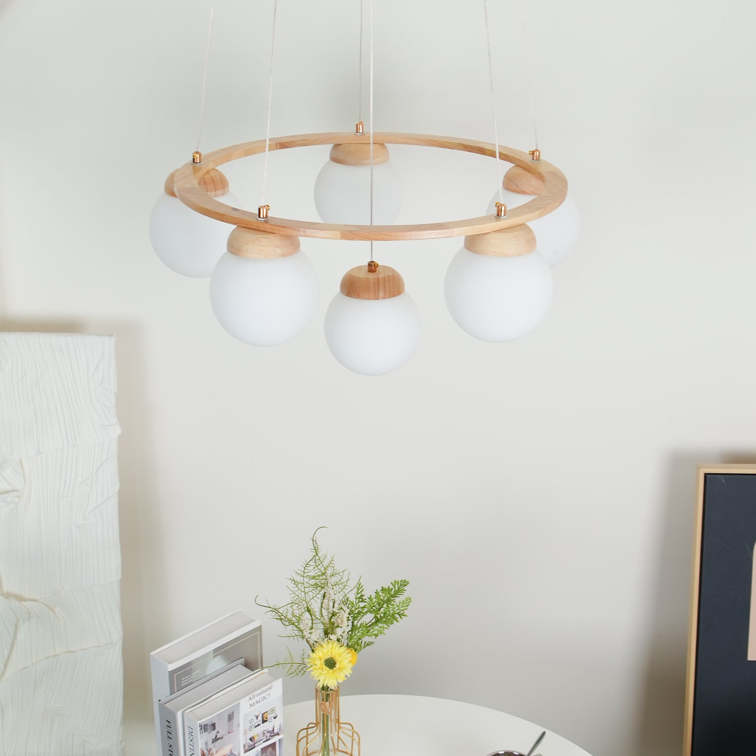 Miira Wood Chandelier