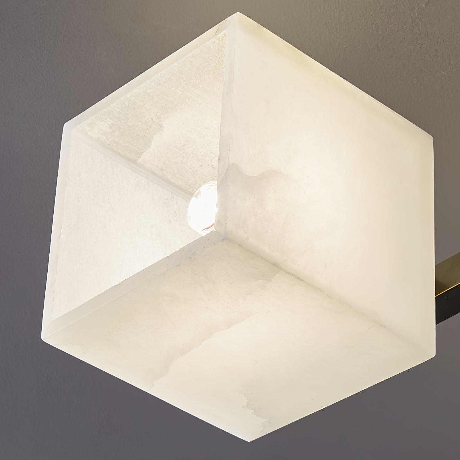 Cubist Alabaster Cluster Ceiling Lamp