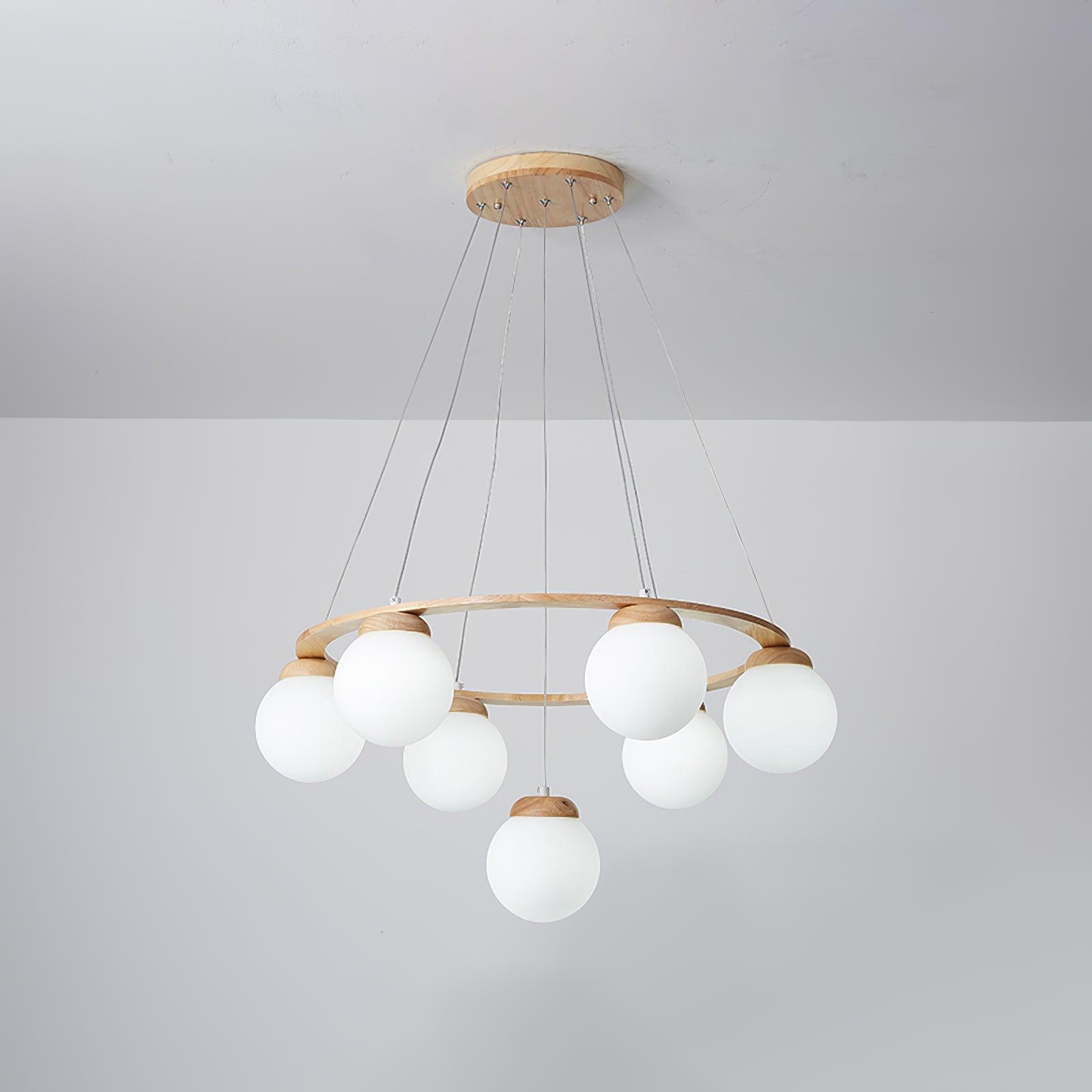 Miira Wood Chandelier