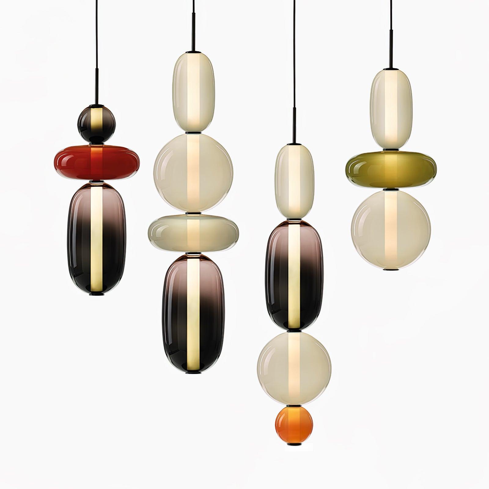 Candied Glass Combo Pendant Light