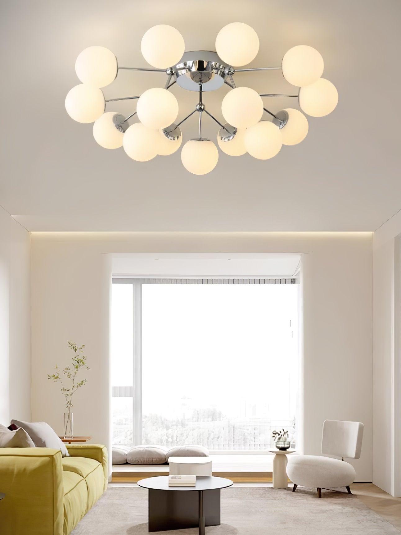 Glass Balls Cluster Ceiling Lamp