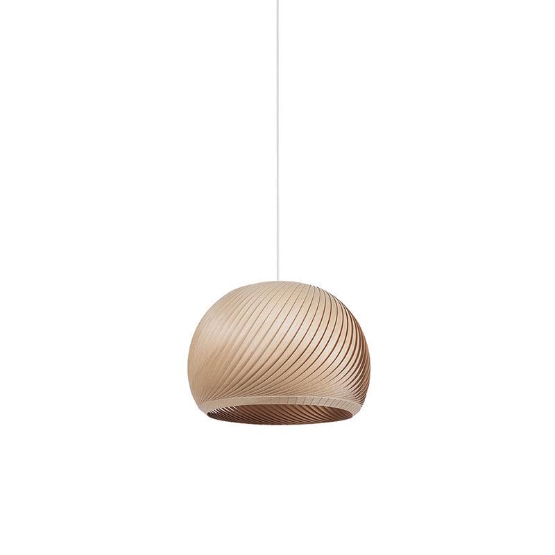 Aurora Whorl Wood Pendant Lamp