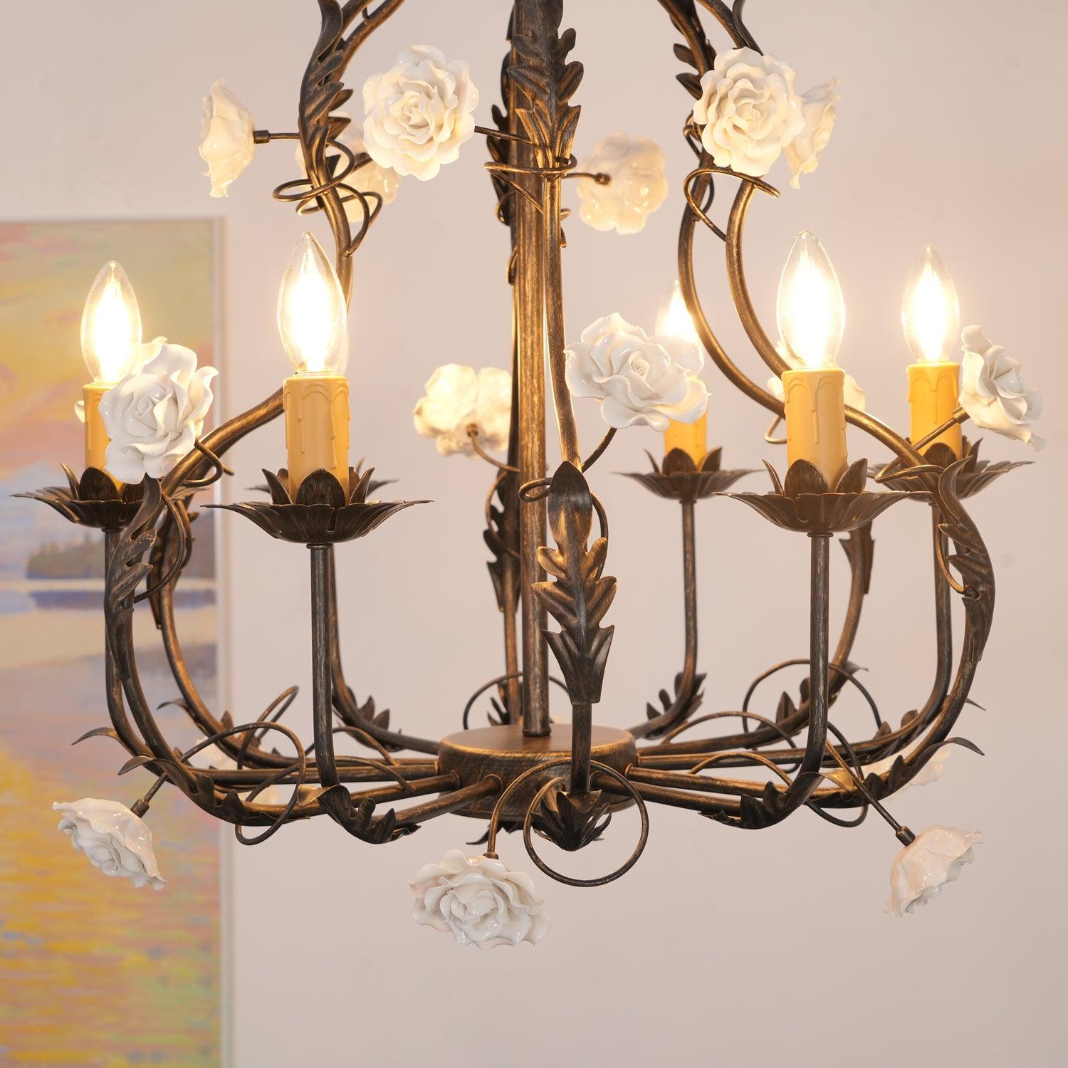 Florentine Rose Garden Chandelier