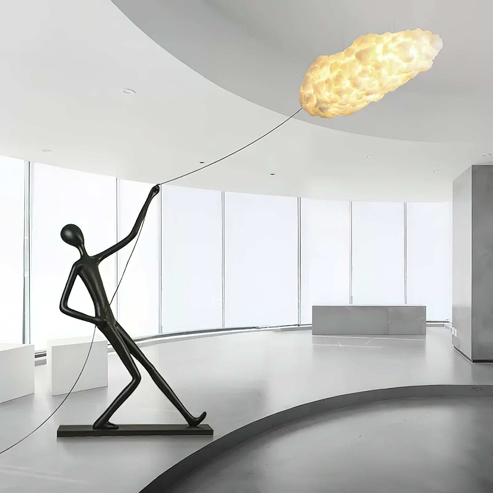 Atlas Cloud Sculpture Floor Lamp