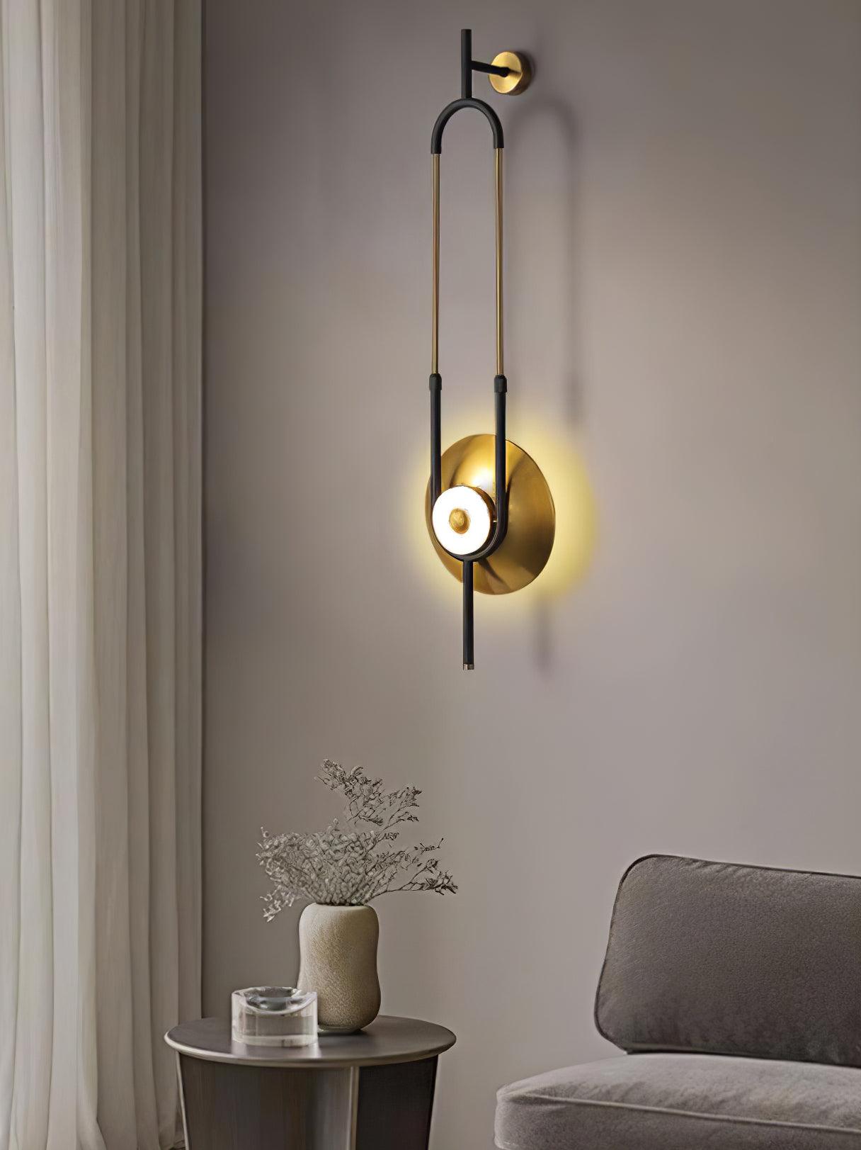 Ellipse Ring Marble Wall Light