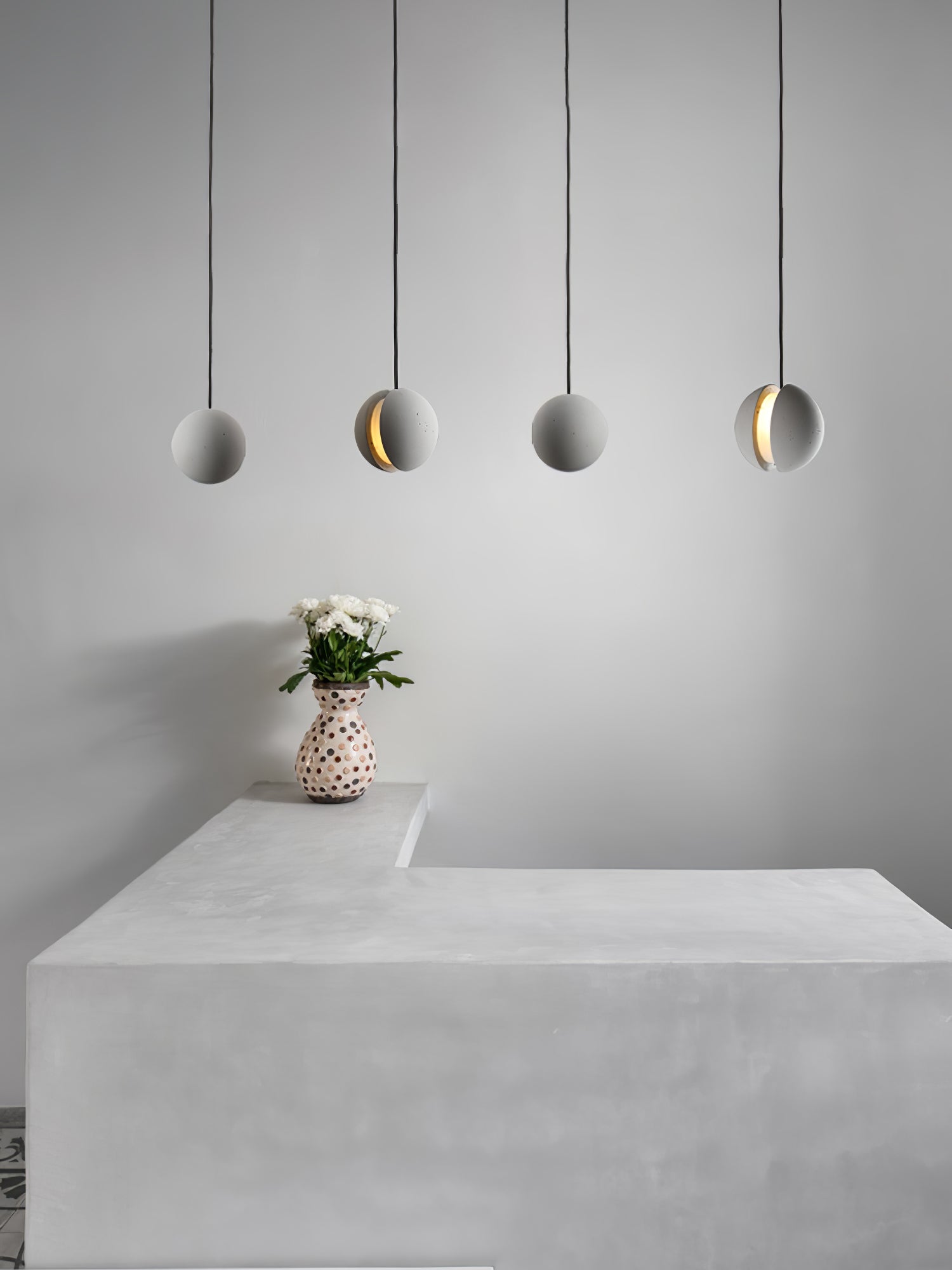 Moon Concrete Pendant Lamp