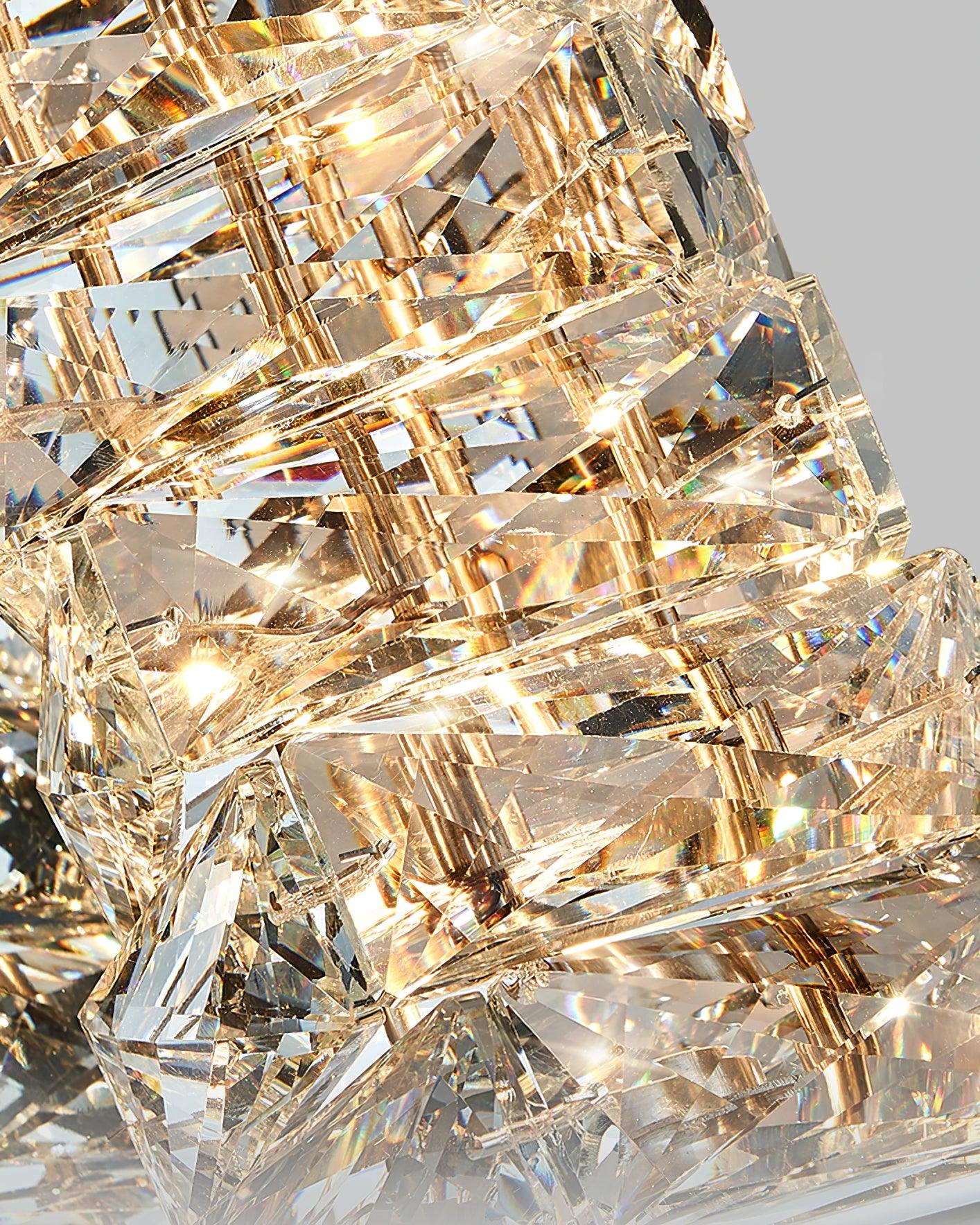 Laminated Crystal Wall Light