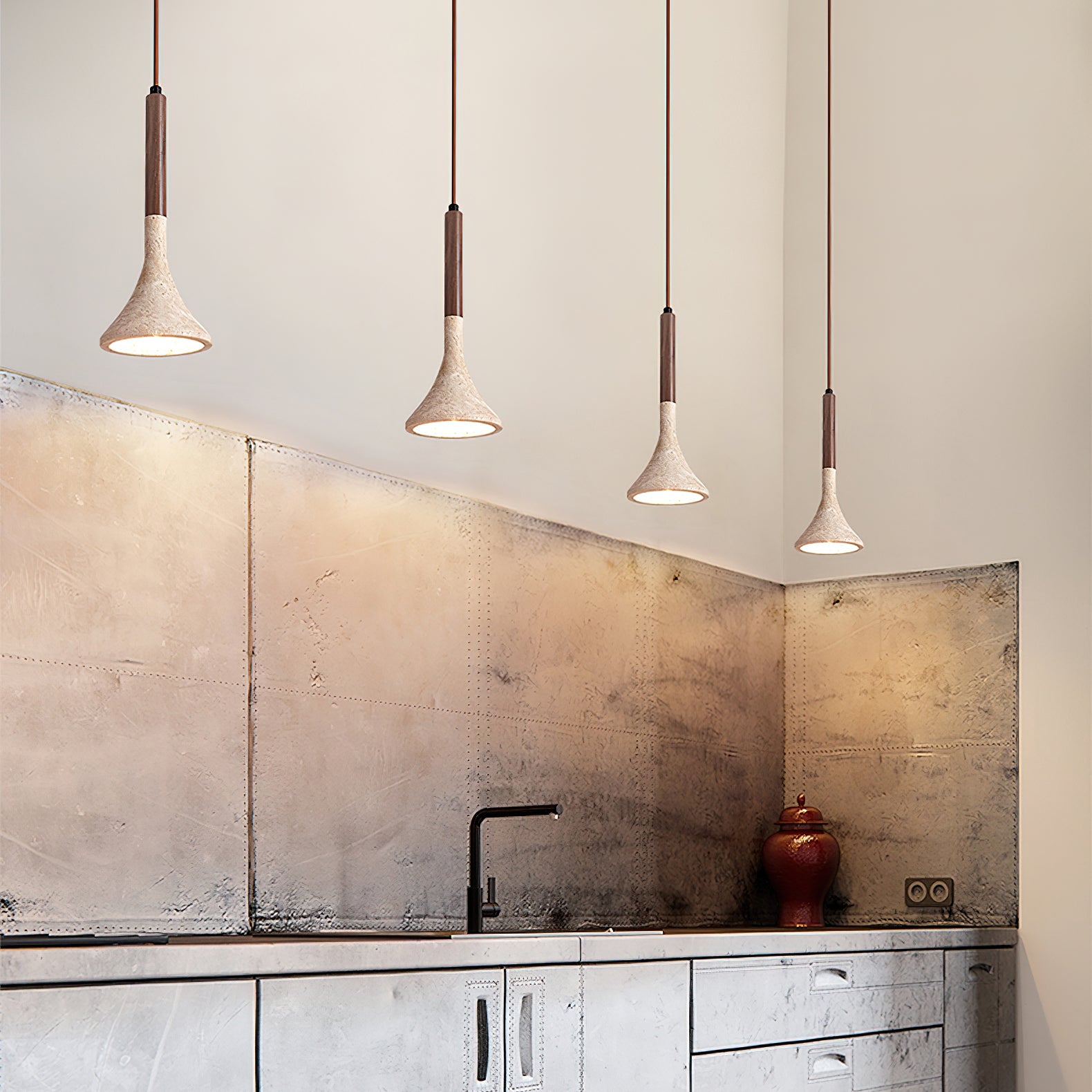 Aplomb Travertine Pendant Lamp