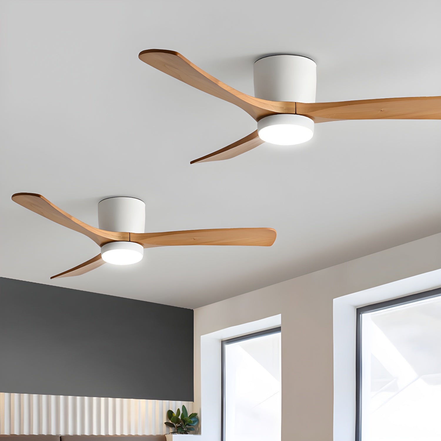 Nordic Wooden 42/48 Ceiling Fan Light