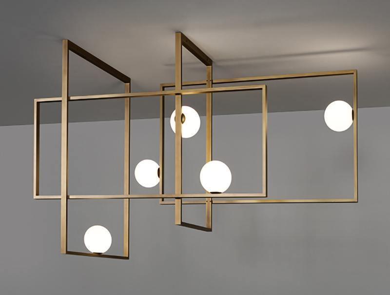 Mondrian Glass Ceiling Light