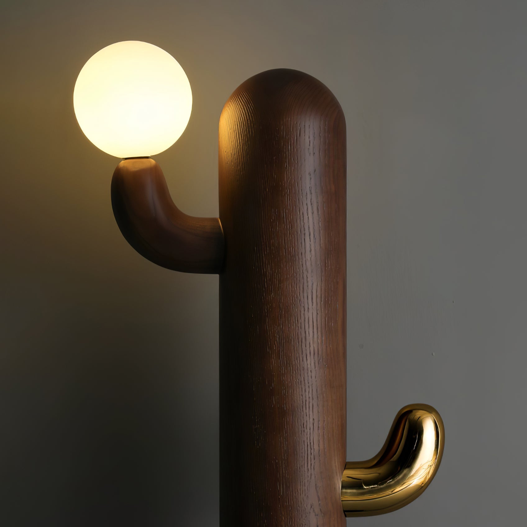 Cactus Wood Floor Lamp