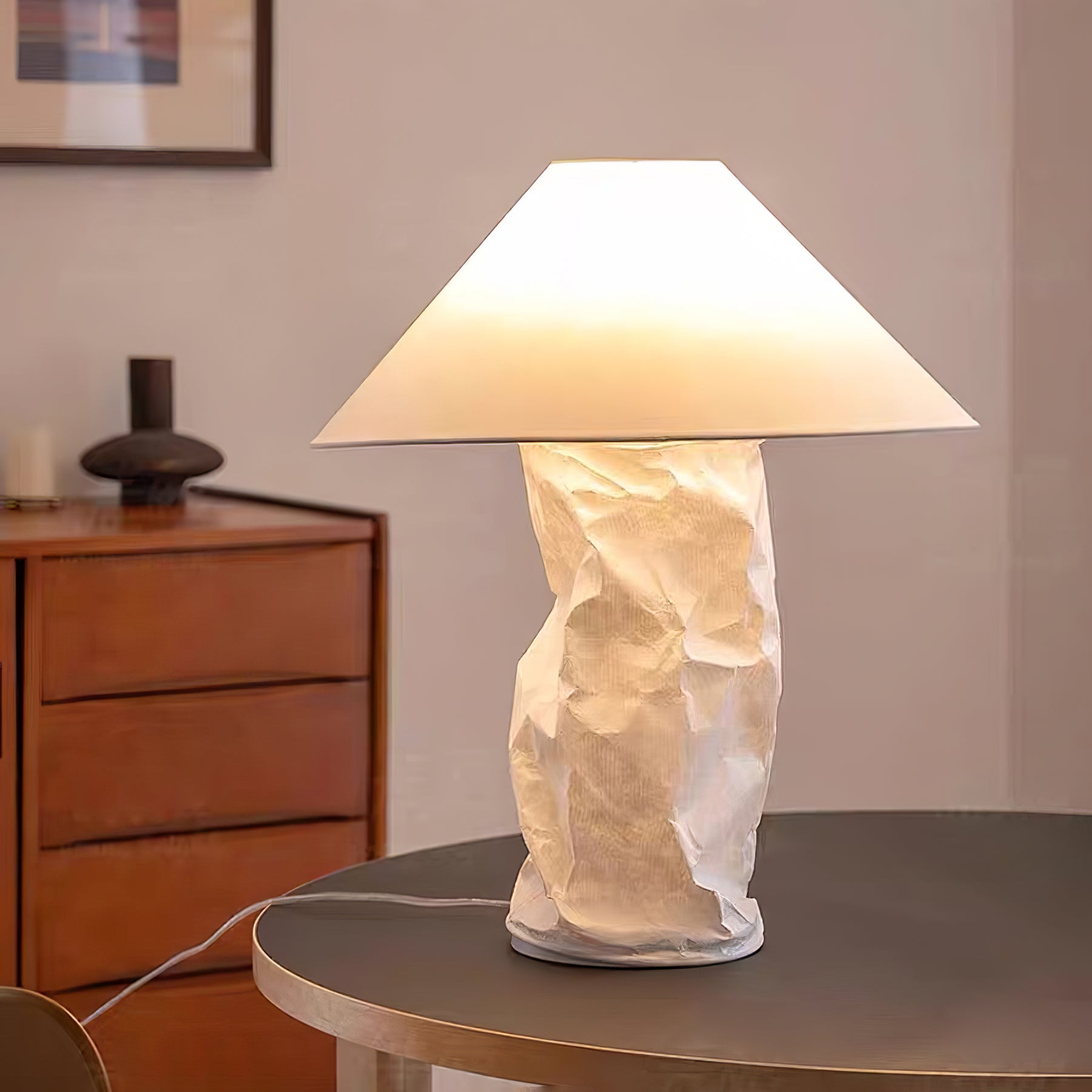 Crinkle Paper Table Lamp