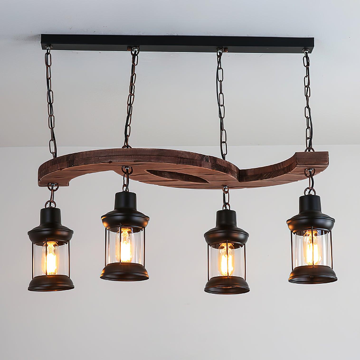 Retro Boat Wood Chandelier