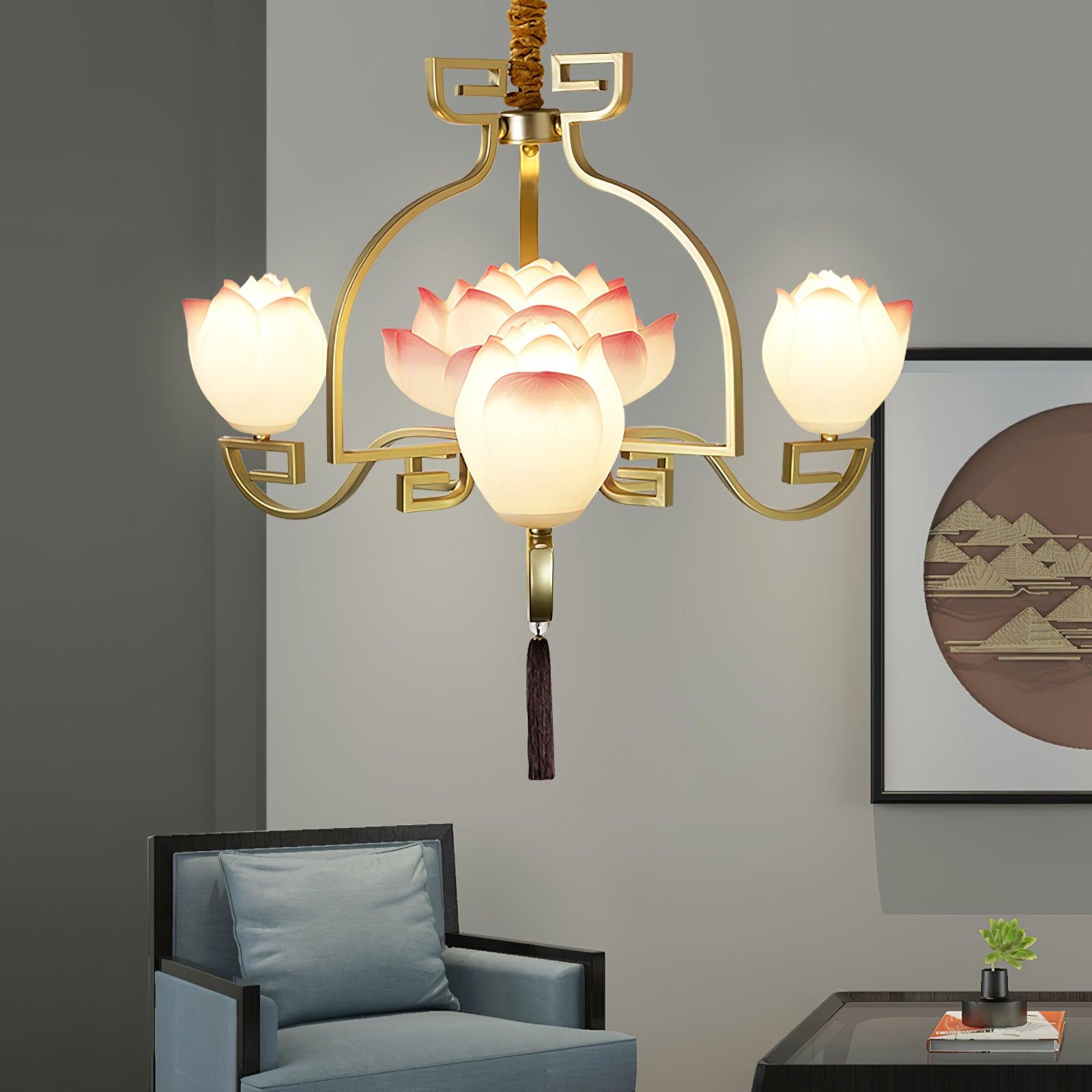 Lotus Bloom Chandelier