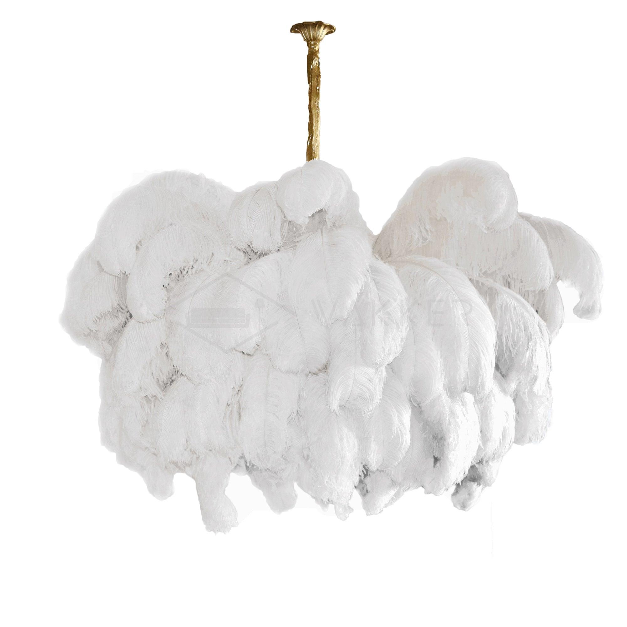 Ostrich Feather Chandelier