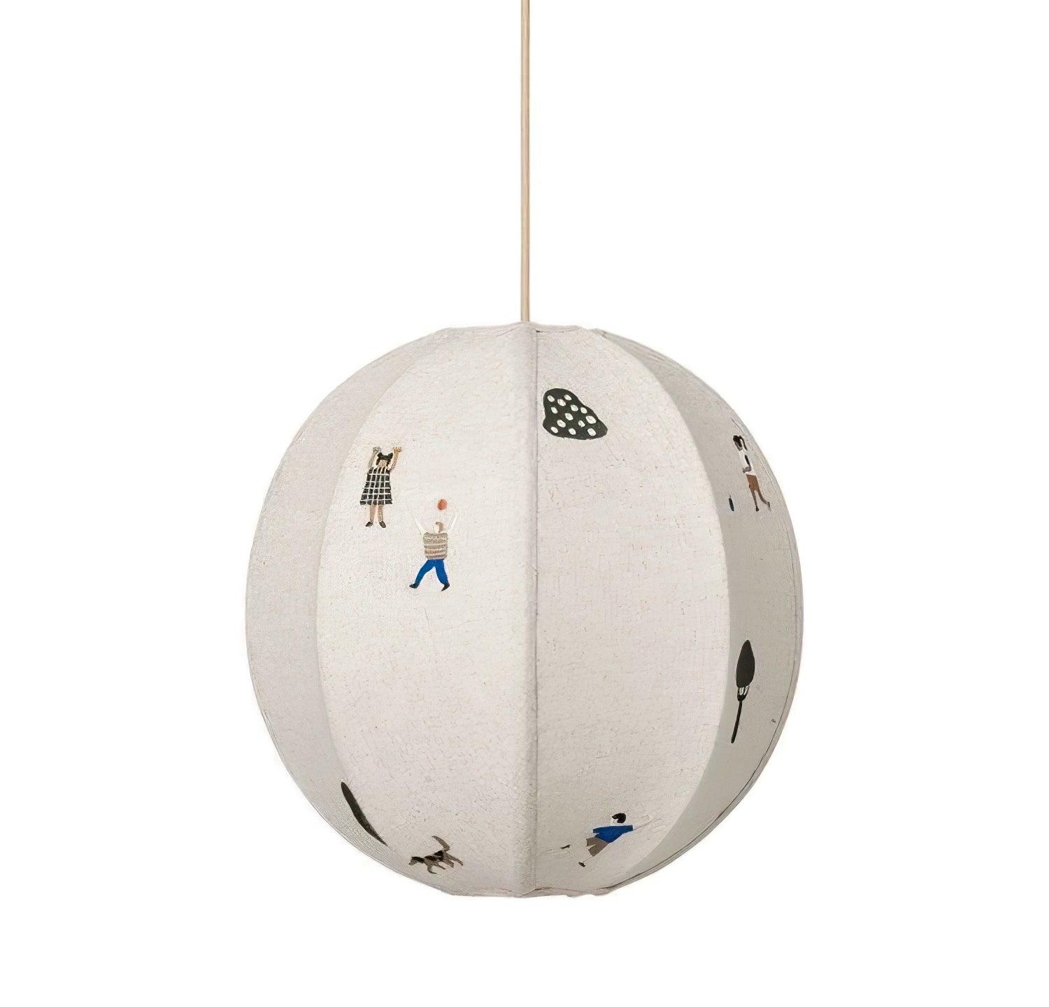 Park Embroidered Textile Pendant Lamp