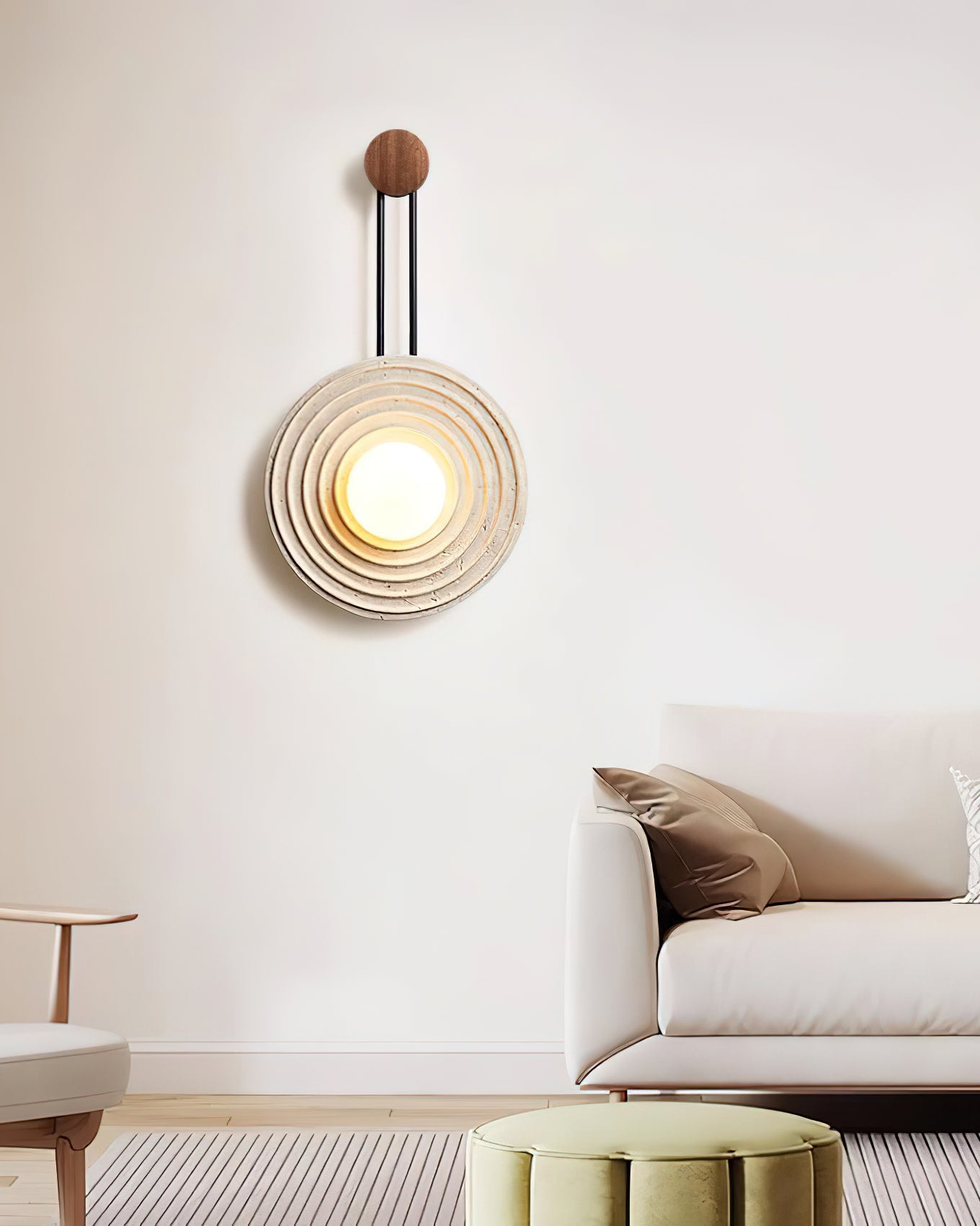 Growth Ring Wall Lamp