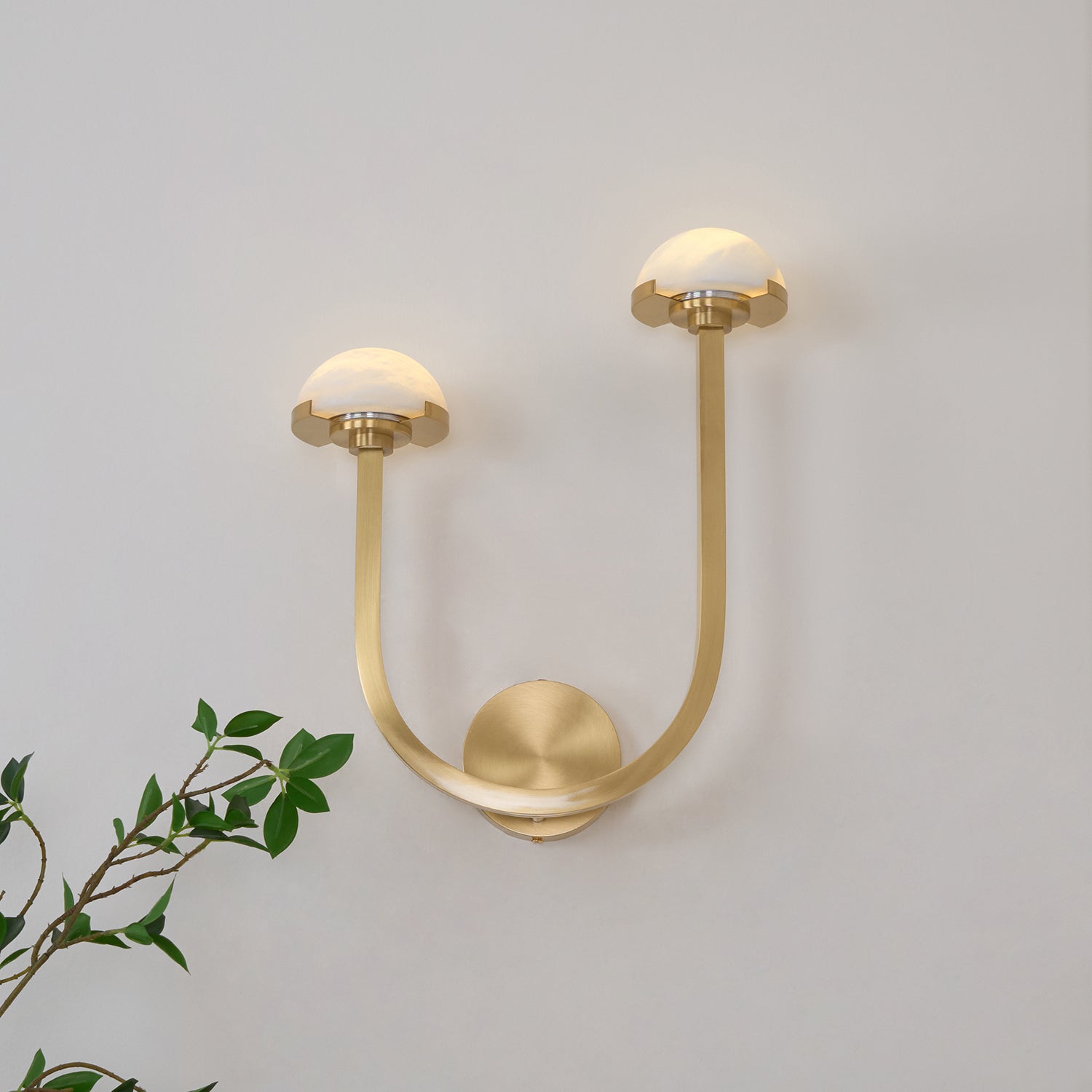 Mushroom Alabaster Wall Lamp